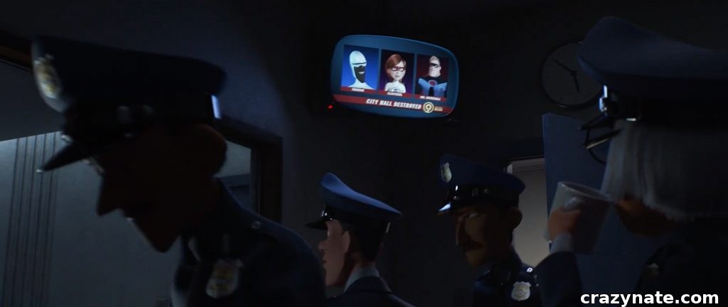 incredilbes 1 easter egg in incredibles 2